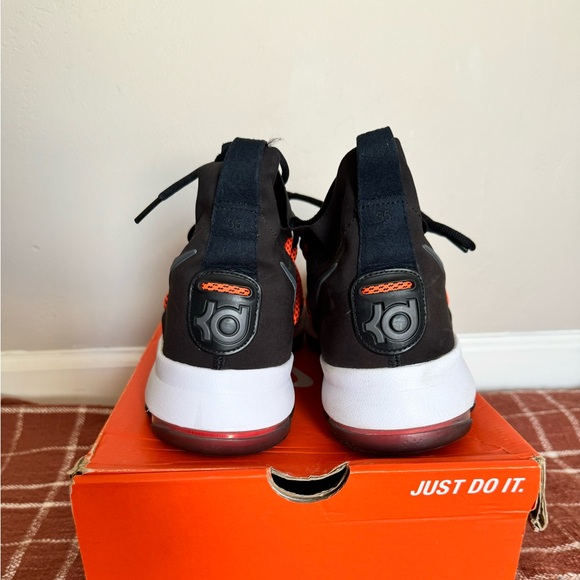 KD 9 Elite 'Dark Grey Hyper Orange SIZE 12 MENS Nike KD basketball shoes - Picture 5 of 6